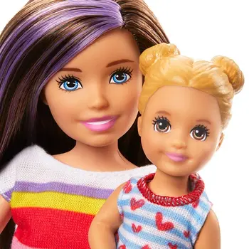 Originalias Barbie Lėles Auklės su Priedais Barbie Lėlės Mergaitėms Kūdikių Priežiūros, Šėrimo Bamblys Lėlės, Žaislai Vaikams, Dovana