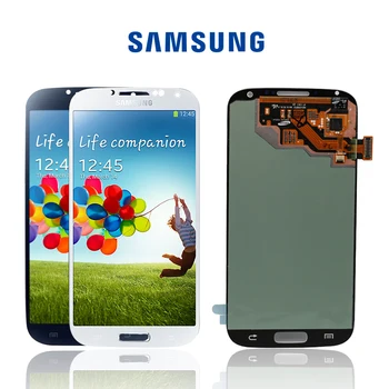 Originalus Amoled Lcd Surinkimo Samsung Galaxy S4 i9506 i9500 i9505 i337 Ekranas LCD Jutiklinis Ekranas skaitmeninis keitiklis+su karkasu