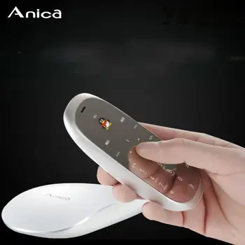 Originalus Anica S6 Pelės Telefono Prabangus Metalinis korpusas Veidrodis Ekrano Ląstelių MP3 FM 