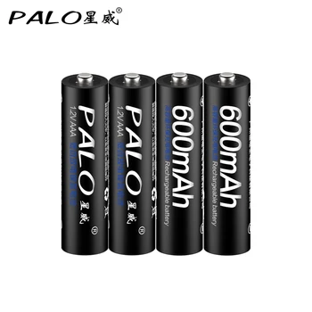 Originalus PALO 4pcs/daug 1.2 V nimh Įkraunamos Baterijos Ni-Mh AAA Baterijos Aukštos Kokybės 1.2 V 3A Bateria Baterias 3A