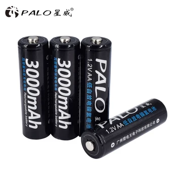 PALO 8PCS 3000 mAh 1.2 V AA baterijos Ni-mh AA tipo įkraunamos baterijos, žibintuvėlis žaislų automobilį aukštos kokybės, kad Kinijoje