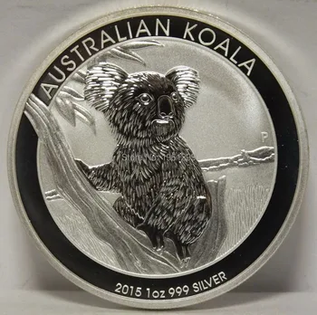Perth Mint Australijos Gyvūnai 1oz Koala Sidabras, plakiruoti monetų Surinkimo Nemokamas pristatymas 2vnt/lot nemokamas pristatymas