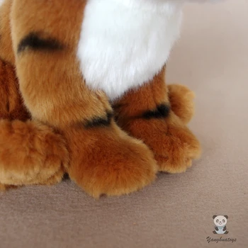 Pliušinis tigras lėlės žaislas minkštas realaus gyvenimo mielas vaikams, žaislai pateikti Apdailos Retų laukinių modelio aukštos kokybės