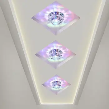 Praėjimo Flush LED lubų šviestuvas kambarį kristalų koridoriaus praėjimo žibintai LED Lubų Šviesos Luces Priekiniai techo Balkonas lempos Veranda, l