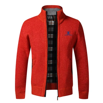 Prekės Megztinis Vyrams Pavasarį, Rudenį Cardigan SweaterCoats Vyrų Kietas Dirbtiniais Kailiais Vilnos Mens Megztinis Striukės Atsitiktinis Trikotažas, Plius Dydis