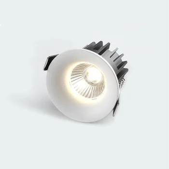 Pritemdomi Siauros Sienos Anti-glare Embedded COB LED Šviestuvai AC85-265V 9W 7W 12W 15W LED Lubų Lempos Hotel Villa Apšvietimas