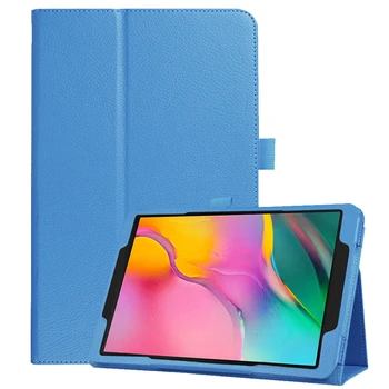 PU Odinis dėklas, skirtas Samsung Galaxy Tab 10.1 SM-T510 T515 Apversti Stovėti Atveju Tablet Fundas samsung galaxy tab 10 1 2019 atveju