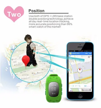 Q50 Vaikai Smart Žiūrėti GPS+LBS 