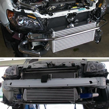 R-EP tarpinis aušintuvas Universalus 280x280x76mm Aliuminio Šalto Oro Įleidimo Radiatorius 2.5 colių Įleidimo 63mm liukas Turbo Automobilis