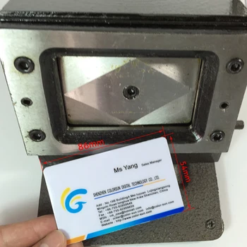 Rankinis PVC kortelės Pjovimo Staklės įmonės Pavadinimas ID Kredito Kortelė Cutter 86x54mm 1mm