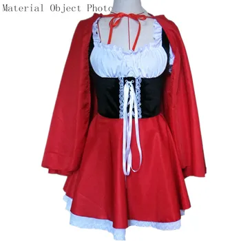 S-6XL Naujas Mados Helovinas Kostiumas Suaugusių Moterų Fantazijos Kostiumas Ponios Little Red Riding Hood Kostiumas Plius Dydis