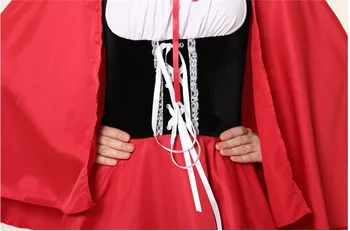 S-6XL Naujas Mados Helovinas Kostiumas Suaugusių Moterų Fantazijos Kostiumas Ponios Little Red Riding Hood Kostiumas Plius Dydis