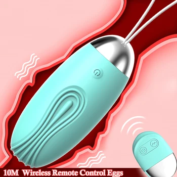 Sekso Žaislai Moteris Nuotolinę 10 Greičių Vibracija, Kiaušiniai Klitorio Stimuliatorius Makšties Masažo Kamuolys G - taško Vibratoriai