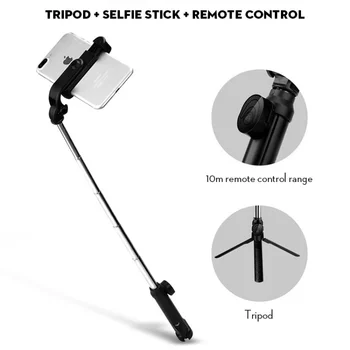 Selfie stick trikojo išmanųjį telefoną pasukti selfie stick 