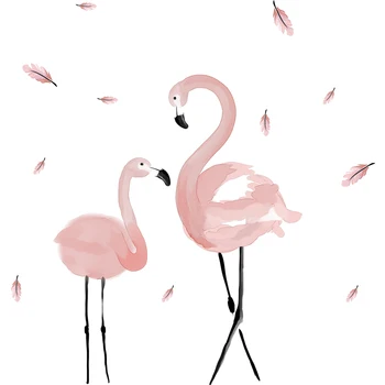 [shijuekongjian] Pink Flamingo Sienų Lipdukai 