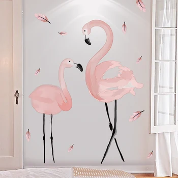 [shijuekongjian] Pink Flamingo Sienų Lipdukai 