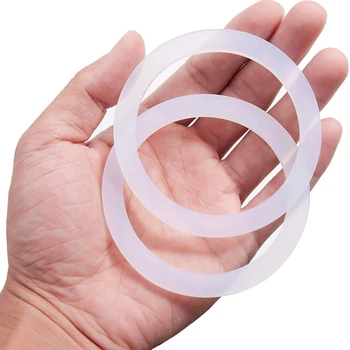 Silikono Sandarinimo Žiedai, Tarpinės Nuotėkio Įrodymas Mason Jar Dangteliai (24 Paketą, Reguliariai Burnos)