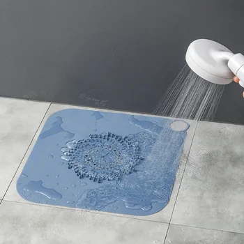 Silikono stabdžių antiblokavimo grindų drenažo kilimėlis filtras ju anti-plaukų stabdžių antiblokavimo tualeto kanalizacijos dezodorantas vonios kambario grindų padengti nutekėjimo