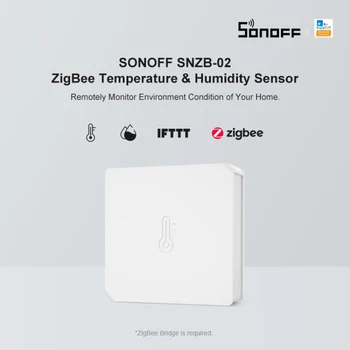 SONOFF SNZB-02 ZigBee Drėgmės Jutiklis Ir Temperatūrą Realiu Laiku Pranešimą E-WeLink App 
