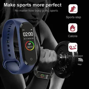 Sporto Smart M4 touch ekranas Naujas Žiūrėti Vyrų Širdies ritmas, Kraujo Spaudimo Monitorius Daugiafunkcinis Sveikatos Apyrankę, Vyras, Moteris, Vaikas