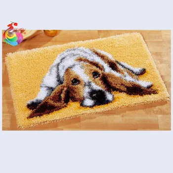 Spyna kablys kilimas rinkiniai Mielas Šuo kryželiu siuvinėjimo siūlai rinkiniai Kilimų siuvinėjimo foamiran rankdarbiams siuvinėjimo Rinkinys