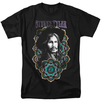 Steven Tyler Aerosmith Mandala ly Licenciją Adult T-Shirt