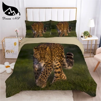 Svajonė NS Black Wolf Big Cat Cheetah roupa cama de Patalynės, Namų Tekstilės Nustatyti Karalienė Patalyne, Antklode Padengti Užvalkalas Patalynės Komplektai