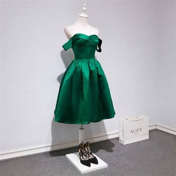 Tai YiiYa 2019 Kokteilių Suknelės Žalia Rankovių Stebėjimo Trumpą Suknelę Mados Dizaineris Užtrauktukas Derliaus vakarėlis Suknelė LX694