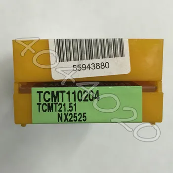 TCMT110204 NX2525 TCMT21.51 NX2525 10vnt karbido įdėklai