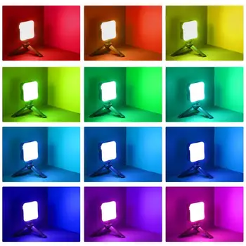TELESIN Mini RGB LED Vaizdo Šviesos 2000mAh Nešiojamas Kišenėje Fotografijos Apšvietimo Vlog Užpildyti Šviesos Išmanųjį telefoną, VEIDRODINIAI SLR Lempos