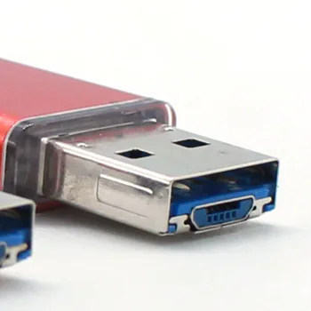 Tipas-C kortelių skaitytuvas 3 in 1 didelės spartos TF card reader kortelės adapteris USB 3.0 OTG memory stick, skirtą išmanųjį telefoną metalo pendrive