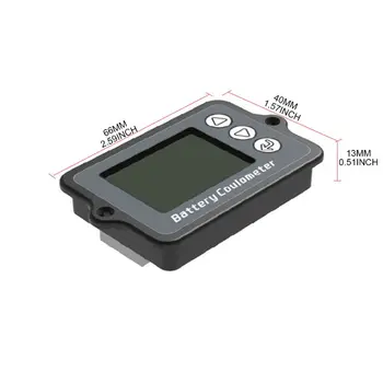 TK15 50/100A Kulono Counter Baterijos Talpa Testeris-LCD Ekranas, Ličio Stebėti