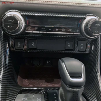 Toyota RAV4 Automobilių Oro Kondicionavimo sistema, Sėdynės šildymo Jungiklis Kadrų Apdailos Interjero Aksesuarų Anglies Pluošto. 2019 m. 2020 m. 2021 m.