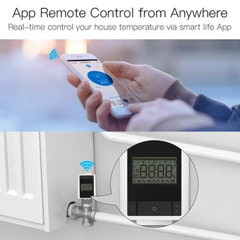 Tuya ZigBee 3.0 Smart Termostatiniai Radiatorių Vožtuvų Namų Termostatas Šildytuvas TRV Balso Kontrolės Darbą, Alexa, Google namų Protingo Gyvenimo