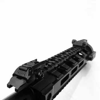 U3 Taktinis Metalo MBUS PRO Akyse Flip-Up Priekinė & Galiniai Žvilgsnio Nustatyti M4 AR15 RIS /RAS Geležinkelių Medžioklės Akyse 20mm Picatinny