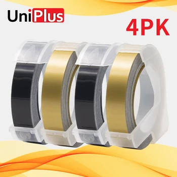 UniPlus 4PK Motex E101 Etiketės Juostos Suderinama Dymo 3D Įspaudas Label Maker 