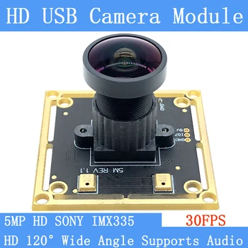 USB2.0 vaiskiai fizinio 170° plataus kampo VAIZDO Kamerą HD 500W SONY IMX335 OTG uv-C Kamera, 30 FPS USB kameros modulis palaiko garso Linux