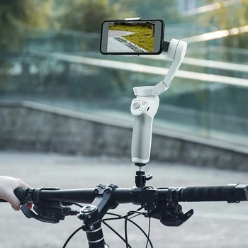 Už DJI OM 4 Dviračių Stovas Mini Kamera, Nešiojamą Gimbal Mount Motociklo Veiksmų Fotoaparato Dviratį Dviračiu Jojimo Laikikliai