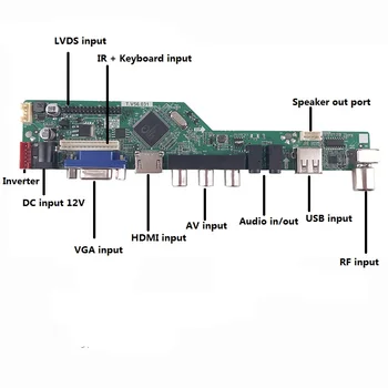 Už M190EG02 V0 Skaitmeninio Signalo Sąsaja USB Rezoliucija rinkinys LCD Valdiklio plokštės 4 lempos 1280 X 1024 19