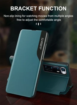 Už Xiaomi Poco X3 NFC M3 Atveju FAYAHS Originalus Smart View Oda atsparus smūgiams Flip Dangtelis Xiaomi Mi 10 10T Pro Ultra Atveju