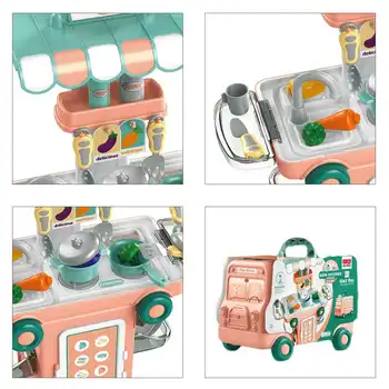 Vaikams Rinkinys Virtuvės Žaislai, Modeliavimo Įrankiai, Žaislai, Išardymas Ir Surinkimas Deformuojamieji Autobusai Žaisti Namų Patalpų Žaislai, Dovanos Vaikams