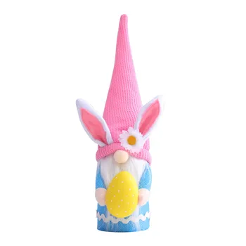 Vaikų Easter Bunny Lėlės su Ilgai Skrybėlę Namų Stalo Apdailos dėvėti, atsparus minkštos ir šviesos ilgą tarnavimo laiką, mielas, gražus