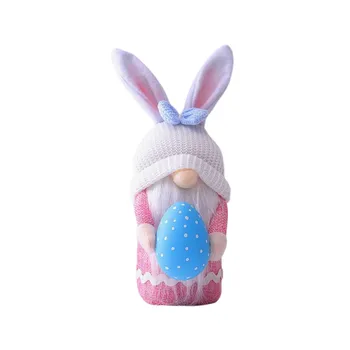 Vaikų Easter Bunny Lėlės su Ilgai Skrybėlę Namų Stalo Apdailos dėvėti, atsparus minkštos ir šviesos ilgą tarnavimo laiką, mielas, gražus