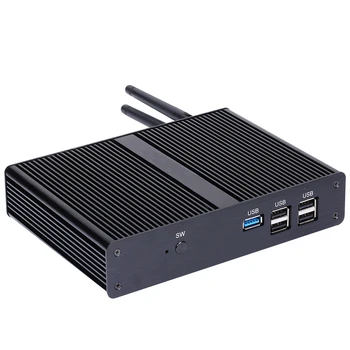 Ventiliatoriaus Mini PC,Intel Quad Core J1900,Windows 10/Ubuntu,[HUNSN BM11L],(WiFi/VGA/1HD/4USB2.0/1USB3.0/1LAN)