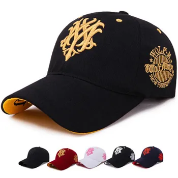 Vyriški Britų Beisbolo Kepurę Vilkas Siuvinėjimo Beisbolo kepuraitę Populiarus Korėjoje, Japonijoje Vasaros moterų hat 