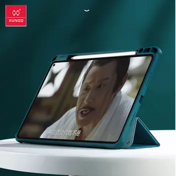 Xundd Tablet Atveju, Huawei MatePad 10.4 2020 Odinis dėklas Apsaugos Tablečių Padengti Pirštinės Smart Tri-fold Pieštukas Turėtojas Shell