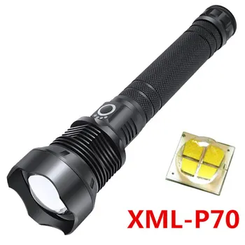 ZHIYU Didelės Galios XHP90 LED Žibintuvėlis USB Įkrovimo Zoom Žibintuvėlis Šviesos 26650 18650 Rankinei Light Itin Ryškių žibintų lempos