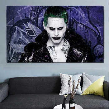 Šiuolaikinės Abstrakčios Drobės Tapybos Joker Juoda Meno Filmų, Plakatų ir grafikos Sienos Menas Nuotraukas Kambarį Cuadros Namų Dekoro