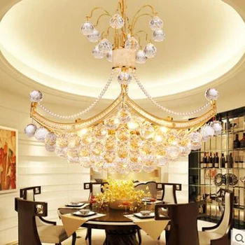 Šiuolaikinės aukso liustra turas kambarį lempos asmeninį valgomasis liustra restoranas lempos, miegamojo, laiptai, apšvietimas, šviestuvas,
