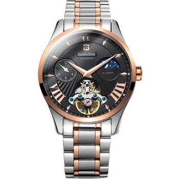 Šveicarijos Automatinis Mechaninis laikrodis Vyrams don Prabangos Prekės Tourbillon Laikrodžiai Visiškai Plieno, atsparus Vandeniui Relogio Masculino 7113G